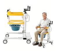 Chaise De Transfert Et Lève-Patient Électrique pour Usage Domestique - Dotée De 2 Coussins, d'une Ouverture À 180° Et d'une Capacité Charge 100 Kg pour L'assistance Aux Personnes Âgées.