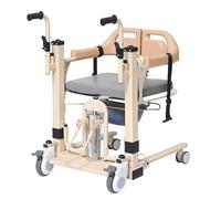 Chaise De Transfert Hydraulique Pour Patient Siège Divisé À 180° Machine Transfert Maison Fauteuil Roulant Personnes Âgées et Handicapées Aide Au Chevet avec Pot