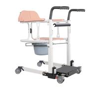 Chaise de transfert médicale électrique avec télécommande | Système de freinage double et capacité de 100 kg | Alliage d'aluminium pour patient et aide à la mobilité