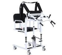 Chaise de transfert pour patient - Support de levage portable pour le haut du corps, hauteur réglable pour personnes âgées handicapées, transport à domicile ou à l'hôpital