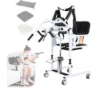 Chaise de transfert pour patients - Chaise de transfert hydraulique pour soins infirmiers, chaise de transfert de corps pour la maison, prend en charge les personnes âgées jusqu'à 136 kg pour les