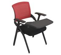 Chaise de travail en maille de qualité supérieure avec grand tableau d'écriture, fauteuil idéal pour les établissements de formation (couleur : D taille : 57 x 50 x 85 cm)