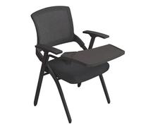 Chaise de travail en maille de qualité supérieure avec grand tableau d'écriture Fauteuil simple pour établissements de formation (couleur : A taille : 57 x 50 x 85 cm)