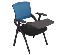 Chaise de travail en maille de qualité supérieure avec grand tableau d'écriture pour fauteuil simple dans un établissement de formation (couleur : F taille : 57 x 50 x 85 cm)