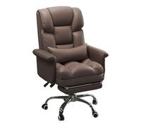 Chaise de travail ergonomique en cuir synthétique avec dossier réglable à 135° et support lombaire et capacité de poids de 150 kg pour améliorer votre expérience de bureau