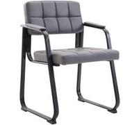 Chaise de visiteur Canada B similicuir , Gris Gris G