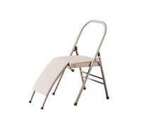 Chaise de yoga avec soutien lombaire pour le dos, double support transversal et dossier pour l'équilibre, le poirier, les exercices des hanches et des jambes