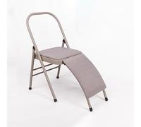 Chaise De Yoga Pilates, Chaise Auxiliaire De Yoga avec Support Lombaire, pour L'entraînement De L'équilibre, Chaise De Yoga Portable Pliable, Chaise De Yoga Iyengar,Khaki