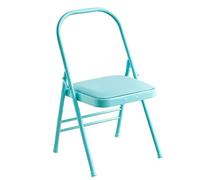 Chaise De Yoga Pilates,Chaise Auxiliaire Iyengar,Chaise Auxiliaire De Yoga Chaise De Yoga sans Dossier Antidérapante,Stable Et Durable avec Couvre-Pieds Antidérapants,Blue-Routine