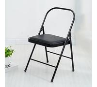 Chaise de Yoga Pilates,Chaise auxiliaire Iyengar,Chaise de Yoga renforcée,Chaise auxiliaire spéciale Pliante,siège Solide antidérapant Noir,Black