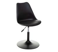 Chaise déco hauteur ajustable style scandinave ""Aiko"" Atmosphera - Noir
