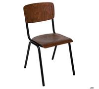 - Chaise écolier design bois Kiel - Marron - Kiel