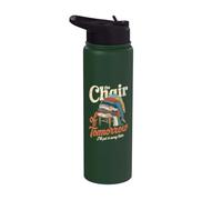 Chaise Demain Je Le Range Plus Tard Humour Stainless Steel Insulated Water Bottle