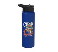 Chaise Demain Je Le Range Plus Tard Humour Stainless Steel Insulated Water Bottle