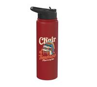 Chaise Demain Je Le Range Plus Tard Humour Stainless Steel Insulated Water Bottle