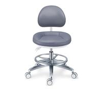Chaise Dentaire Tabouret de médecin Dentiste Chaise d’Assistant Dentaire en Cuir PU Chaise Mobile réglable pour Les cliniques, Les cabinets dentaires, Les laboratoires, la Chaise de Dessin,