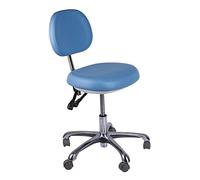 Chaise Dentaire Tabouret de médecin réglable Chaise d’Assistant avec Dossier Cuir PU,A,L