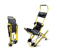 Chaise d'escalier d'ascenseur médical de civière d'escalier pliable portative, chaise d'escalier d'ascenseur médical d'évacuation de pompier d'ambulance avec des boucles à dégagement rapide pour