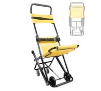 Chaise d'escalier manuelle, fauteuil roulant d'escalier d'urgence pliable, appuie-tête réglable, capacité de charge de 158,8 kg