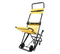 Chaise d'escalier pliable avec 4 roues, élévateur d'évacuation portable pour transfert de patient et aide à la mobilité dans les situations d'urgence