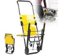 Chaise d'escalier pliable - Chaise d'évacuation portable en aluminium pour des transferts en toute sécurité dans les escaliers, supporte jusqu'à 159 kg