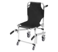 Chaise d'escalier pliable d'urgence, chaise roulante montante d'escalier, chaise de transport pliable pour la maison, les écoles, les hôpitaux, les maisons de retraite, les pompiers (noir)