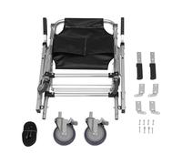 Chaise d'escalier pliable EMS - 4 roues - Transport dans les maisons, les écoles, les hôpitaux, les maisons de retraite, les pompiers, l'aide d'urgence et d'autres endroits - 45 x 58 x 93 cm