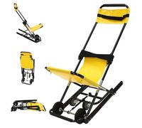 Chaise d'escalier pliable, escalier manuel multifonctionnel soulevant l'escalade en fauteuil roulant résiste à 350 lb pour l'assistance à déplacer l'évacuation d'urgence de transfert de personnes hand