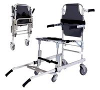 Chaise d'escalier pliante portative, civière de fauteuil roulant, for l'évacuation des pompiers d'ambulance