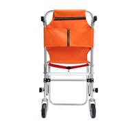 Chaise d'escalier portable, fauteuil roulant, 159 kg, pliable, pour le transport d'escaliers, chaise de patient légère avec sangles, monte-escalier pliable pour personnes âgées, orange