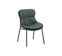 Chaise Design "Brady" 84cm Vert & Gris Foncé