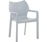 Chaise design Diva capacité de charge max 160 kg , Gris clair gris clair G