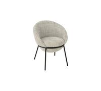 Chaise Fauteuil Design "Elwood" 76cm Gris