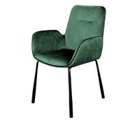 Chaise paris prix interieur non pliable en fer H. 87 cm vert