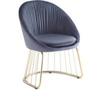 Chaise Design en Velours "Mayra" 84cm Gris gris G