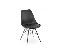 Kokoon Design Chaise en Métal et Polypropylène Fabrik Noir - CH01620BL