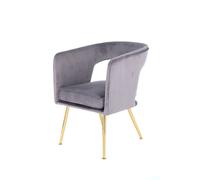 Chaise Design "Jolene" 77cm Gris