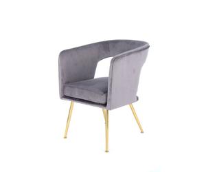 Chaise Design "Jolene" 77cm Gris