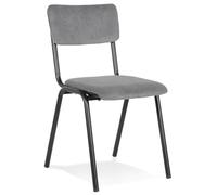 Chaise design Kokoon® GODIS 49,5x59x83 cm,textile, gris foncé,8,8 kg