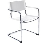 Chaise design Kokoon® (non empilable) WELCOME 57x59x78 cm,similicuir, blanc, 12,5 kg