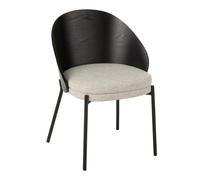 Chaise Design "Lone" 74cm Noir & Gris