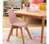 Chaise Design Scandinave Pieds Hêtre - Baya Rose TU