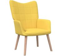 Chaise design scandinave pOUR Salon fauteuil de relaxation 62x68,5x96 cm Jaune moutarde Tissu®SNHEXG®