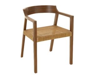 Chaise Design "Sungkai" 71cm Marron