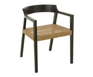 Chaise Design "Sungkai" 71cm Noir