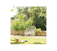 Hespéride Chaise détente Plumaya macramé suspendue 1 place Beige