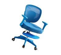 Chaise d'étude moderne pour enfants avec respirant, bleu saphir, F | Mécanisme de levage et housse de siège respirante pour une longue étude au bureau ou à la maison en plusieurs couleurs au