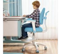 Chaise d'étude réglable pour enfants de 3 à 18 ans, roues autobloquantes pour salle d'étude, chaises de bureau avec double soutien dorsal, chaises de bureau réglables en hauteur pour enfants de 3 à 18