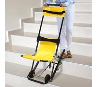 Chaise d'évacuation, chaise d'escalier de transport, fauteuil roulant d'escalier pour personnes âgées, chaise élévatrice manuelle portable et pliable, pour transferts et évacuations quotidiens