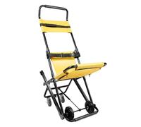 Chaise d'Évacuation d'Escalier 350,53 lb Chaise Portoir d'Ambulance avec 4 Roues Fauteuil Roulant de Transfert Médical Transport Urgence Portable Pliable pour Personnes Âgées Handicapées Pompier